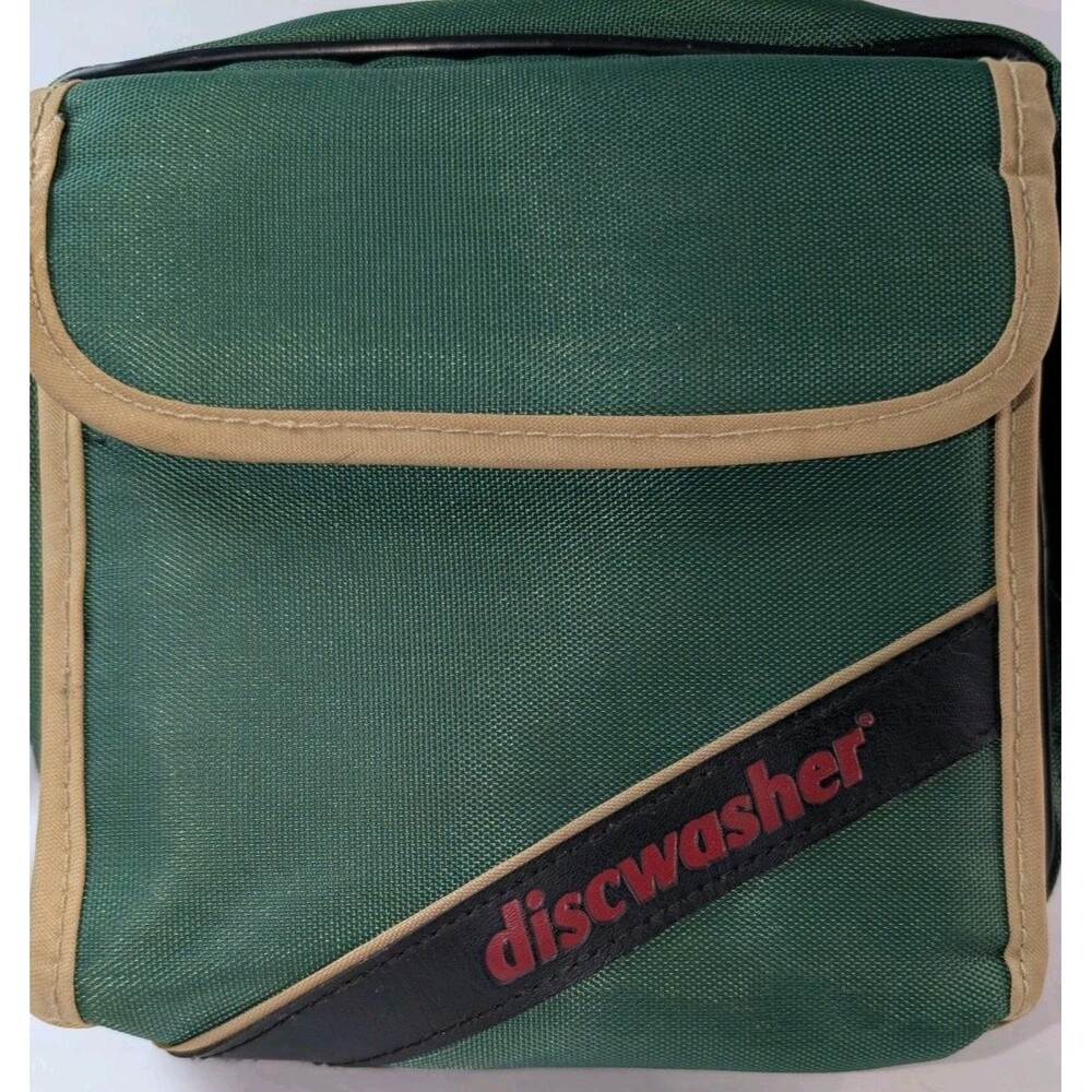 Discwasher Vintage Green Shoulder Bag Carry Case Audio Accessories